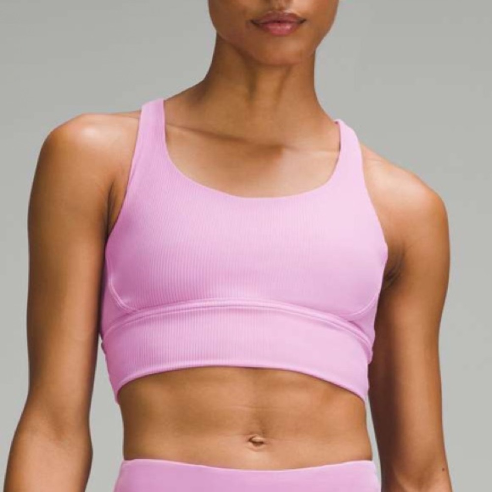 Lululemon Energy Longline Ribbed Bra *Medium Support, B–D Cups
Dahlia Mauve